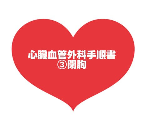 大人気！心臓血管外科手術手順書お渡しします 心臓血管外科/手術/手術室看護師/③閉胸 イメージ1
