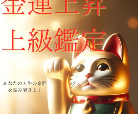 あなたの人生の金脈/金運を詳細に鑑定いたします 金運と行動力を同時に整え、成果と収入の巡りを高める イメージ1