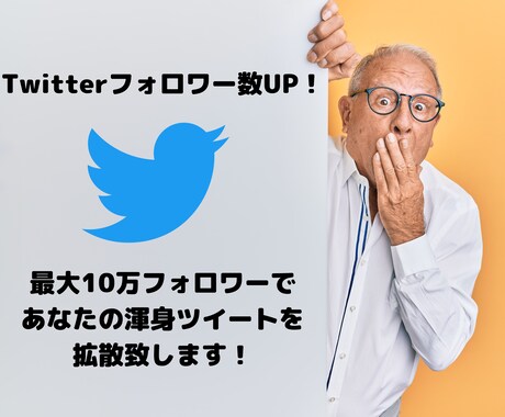 Twitterフォロワーを拡散して増やします 最大10万フォロワーで拡散！！ イメージ1