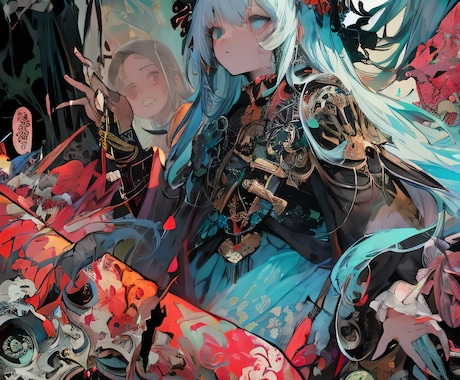 幻想的でアート性のあるイラストを制作します イメージ1