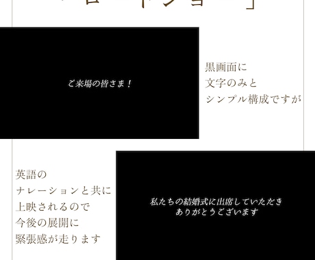 オープニング・ロードショウはゲストを鷲掴みにします 22000組のムービー制作の実績で高クオリティ・低コスト イメージ2