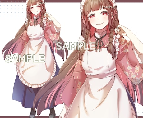 全身・キャラデザ込み！可愛い立ち絵制作します TRPG・IRIAM・配信で映える立ち絵をデザインします！ イメージ2
