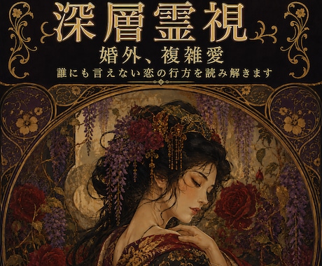 不倫、複雑愛の行方を深層霊視します 誰にも言えなかった恋の苦しみ。彼の本当の想いを深層まで霊視 イメージ1