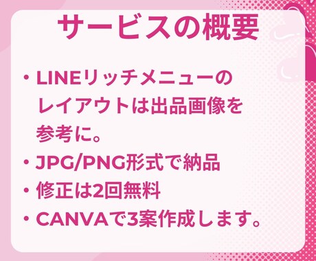リッチメニュー作成します リッチメニューでアカウントのブランディング強化！ イメージ2