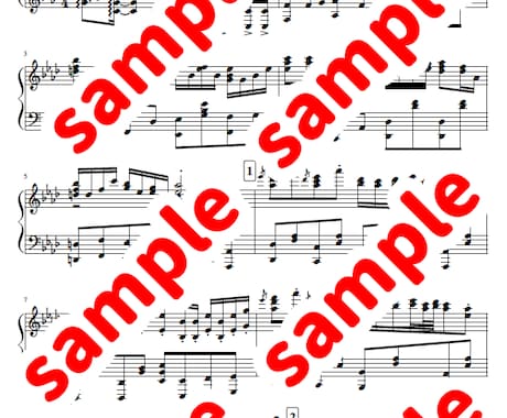採譜・編曲／耳コピでピアノ楽譜作成いたします ご希望に寄り添った丁寧な楽譜作りを心掛けています イメージ2