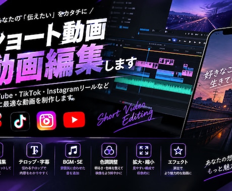 動画編集をさせていただきます イメージ1
