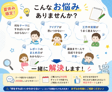 小中学生の自由研究を一生懸命お手伝いします 受賞歴あり|自由研究を一緒に完成させましょう！ イメージ2
