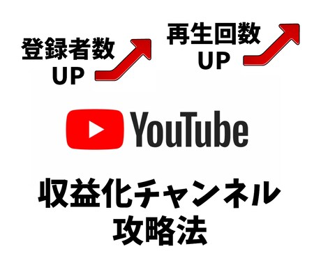 少しの投資で丸わかり！YouTube収益化教えます チャンネルを伸ばすにはコツさえ知っていれば実は簡単です！ イメージ1