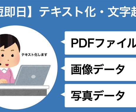 最短即日★写真、画像、PDFをテキスト化します データをお送り頂ければ相談にのります！ イメージ1