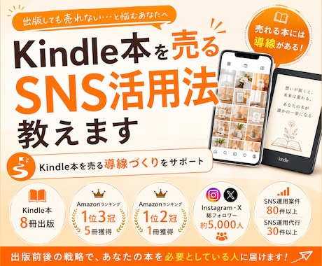 Kindle本を売るSNS活用法教えます Kindle本を売る導線づくりをサポート イメージ1