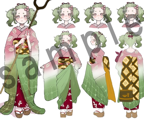 あなただけの素敵なキャラクターを一緒に作ります オリジナルキャラクターとその立ち絵を制作します！ イメージ1