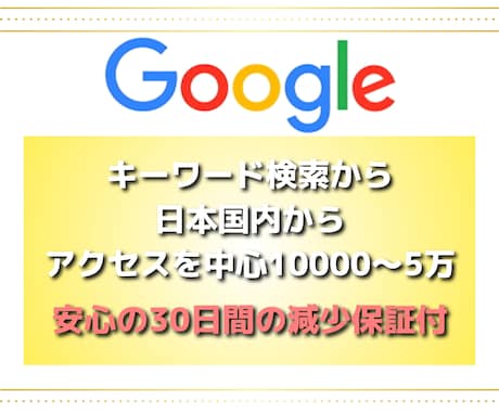 日本中にサイトをアピールしアクセス数をUPさせます WEBサイトを日本中に広め、10,000アクセス増加させます イメージ1