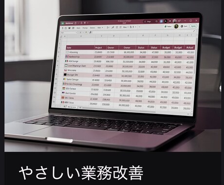 やさしい業務改善がExcelを見やすくします 使いにくくなったExcelを見やすく整えます イメージ1