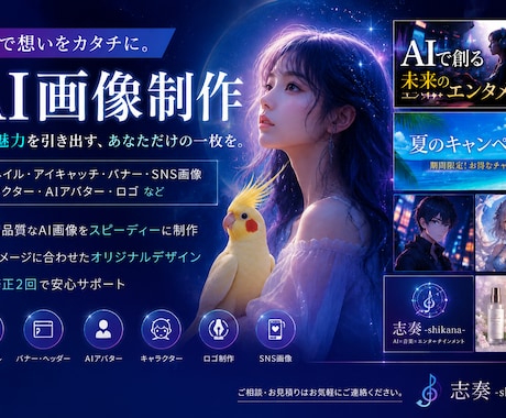AI画像制作|用途に合わせて制作致します 想いを伝える、あなただけのAIデザイン イメージ1
