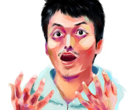 水彩画風デジタル似顔絵描きます 特徴を捉えた似顔絵を水彩画風に作成します。 イメージ2