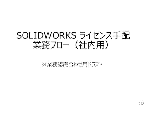 業務フロー図・業務整理作成します