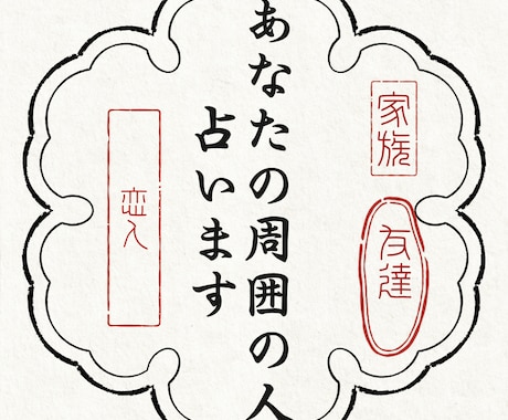 たっぷりワンコイン鑑定。あなたの周囲の人を視ます 家族、友人、恋人…あなたの周りを知って円滑で良好な対人関係を イメージ1