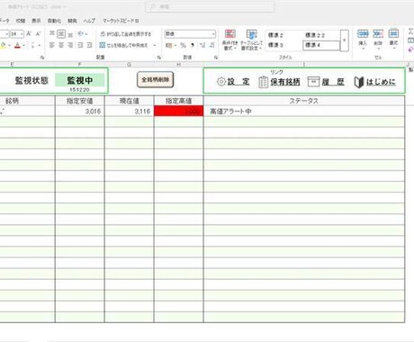 楽天RSS対応の株価アラートを提供します 音・声・USB表示灯の光で株価の到達をお知らせ イメージ2