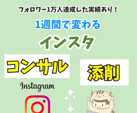 あなたの新規アカウント、既存のアカウント添削します インスタ運用の悩みや疑問を解決します！ イメージ1