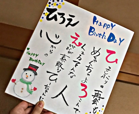 ネームポエム作成します 結婚.誕生日.各種お祝い対応します！全ての方に笑顔を。 イメージ2