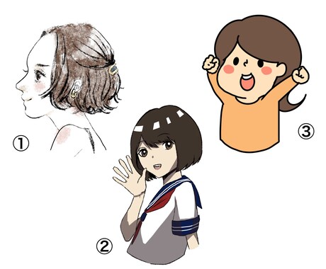 絵柄多数イラスト承ります ご要望の雰囲気をお伝えください。 イメージ1