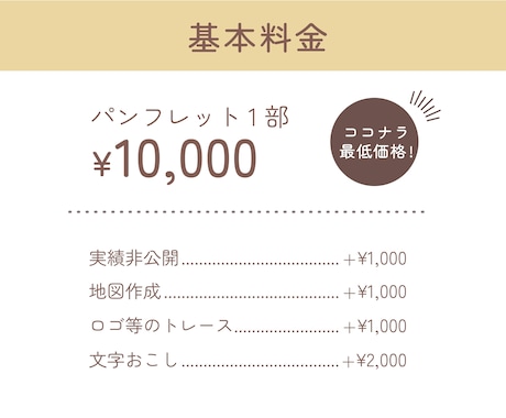 情報設計で魅力が伝わるパンフレットお届けします 先着5名様までの特別価格!お気軽に見積相談ください イメージ2