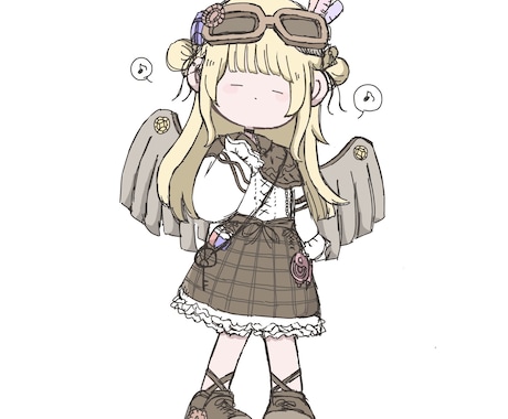 ゆるいイラストを制作します 商用利用〇 どのようなポーズにも対応しています！ イメージ2
