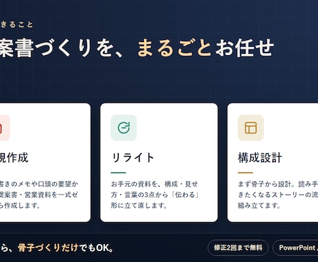 営業20年のプロが提案書・営業資料を作成します 受注につながる提案書に、プロがまとめ直します イメージ2