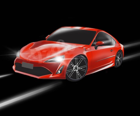 かっこいいカーイラスト制作します カスタム記念や観賞用、プレゼントに！ イメージ2