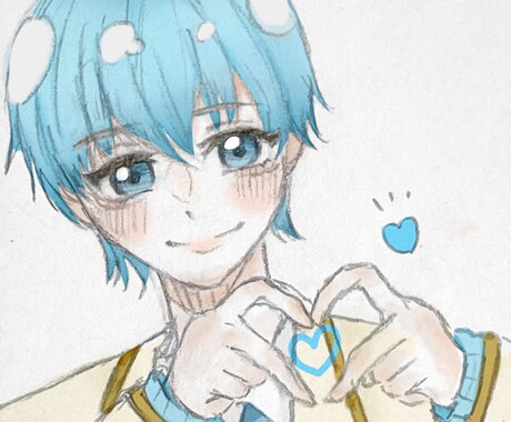 アイコンイラストなど作成致します アナログ絵に色を載せる形になります…！ イメージ2