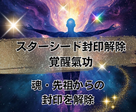 最強奥義◆スターシード封印解除・覚醒氣功転写します 気功技術を凌駕する光のアルゴリズムで魂のOSを書き換える イメージ1