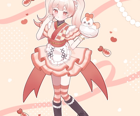 キャラクターの立ち絵制作をいたします 活動者様やオリジナルキャラクターなどの立ち絵の制作 イメージ1