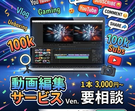 youtube動画編集行います お手頃な価格でご提供いたします。 イメージ1