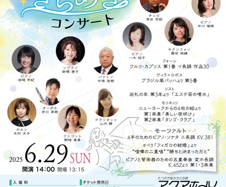 演奏会チラシ・チケット・プログラム作成します 修正3回！演奏会開催のためのお得なセット料金です♪ イメージ2