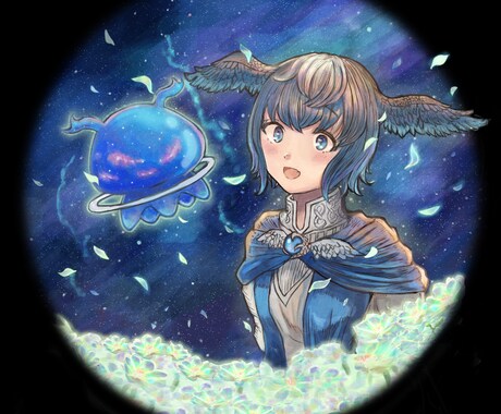アナログ風味のイラスト制作を致します SNSアイコン/動画のサムネイルなどお受けします！ イメージ2