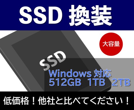 PC高速化！格安PCのHDDをSDDに換装します PCの速度でお困りのあなたへ。起動時間短縮、動作高速化が可能 イメージ1
