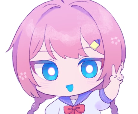 かわいいミニキャライラストを制作します あなたのオリジナルキャラクターをかわいく魅せます イメージ1