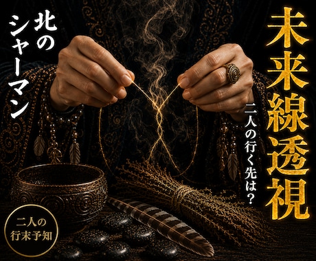 未来線透視◎二人の行き着く先を視ます 北の祈祷技法で、二人の未来に続く道を視ます イメージ1