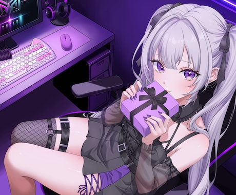 透明感のある一枚絵イラスト制作します SNS・配信・返礼品などに◎ご希望に寄せて丁寧に制作します イメージ2
