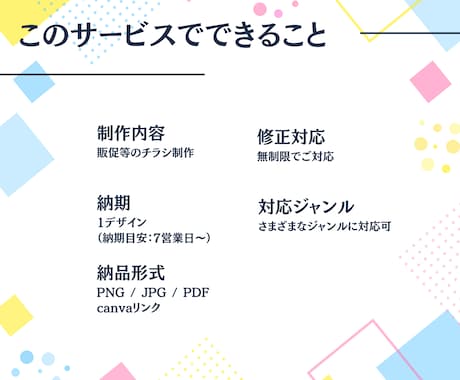 集客・販促に強い！売上につながるチラシを作成します 飲食・美容・イベントなど、業種を問わずチラシを作ります！ イメージ2