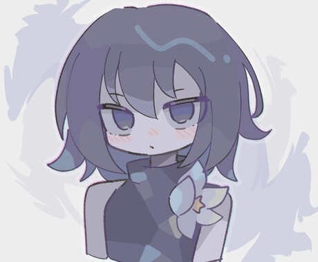 可愛いバストアップのキャラを描きます 彩度低めのキャラクターを描くのが得意です イメージ1