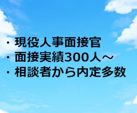 現職人事面接官が新卒模擬面接＆アドバイスします 新卒採用の現役人事。現在週2件ペースで面接対応 イメージ2