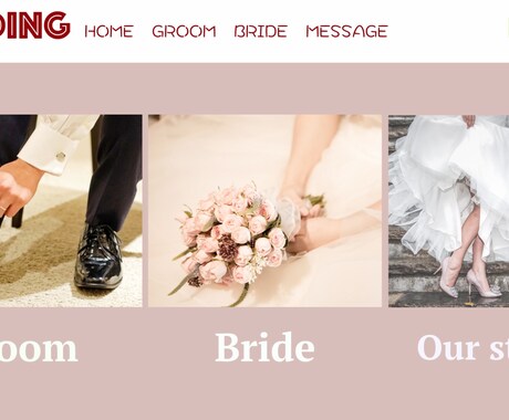 シンプル可愛いオープニングムービーを作成いたします 忙しい新郎新婦様必見！ 写真とコメントを送るだけで簡単作成☆ イメージ2