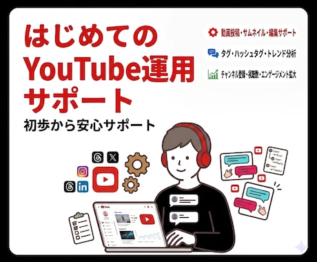 YouTube運用サポートを行います チャンネル改善・SEO対策・運用改善までサポート イメージ1