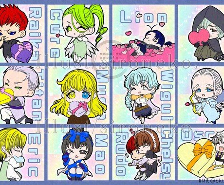 可愛い・カッコいいデフォルメイラスト描きます アイコンにもアクキーにも◎あなたのキャラをデフォルメします❣ イメージ2