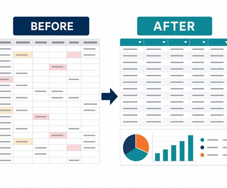Excel・CSV500行のデータ整理を代行します 重複削除・表記統一・並べ替え・空欄確認まで対応 イメージ2