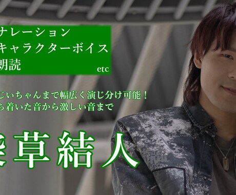 低~中音域でCV、ナレーションをお届けします 落ち着いた役から激しい役までなんでもします！ イメージ1