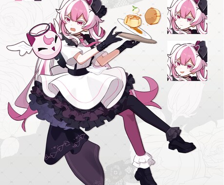 あなただけの理想のキャラクターを生み出します オシャレでかわいい！あなただけの立ち絵を制作しませんか？ イメージ2
