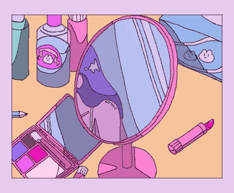 レトロポップな曲のカバーイラストをお描きします オリジナルやカバー曲、どんなイメージにも対応致します！ イメージ2