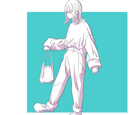 あなたのコーデ、描きます SNSアイコン、広告ポスター色々な面で使いやすい絵です！ イメージ2